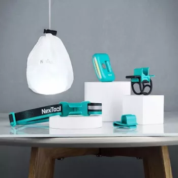 Stirnlampe Nextool NE20005 wiederaufladbares LED-Stirnband 170 lm, USB-C, 37,8 g, ABS, wolkenblau