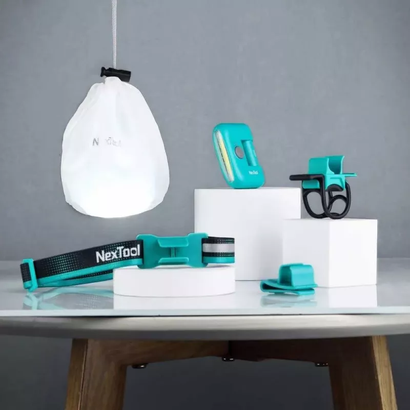 Stirnlampe Nextool NE20005 wiederaufladbares LED-Stirnband 170 lm, USB-C, 37,8 g, ABS, wolkenblau