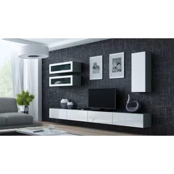 Cama TV-Ständer VIGO 140 30/140/40 Sonoma-Eiche/weiß glänzend