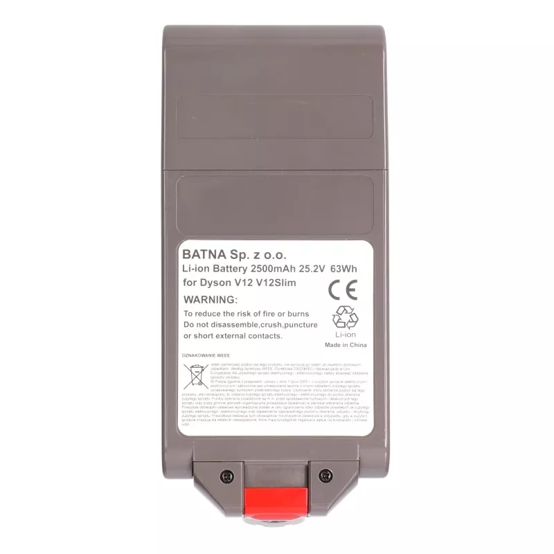 Akku für Dyson Staubsauger V12, 25,2V 2500mAh