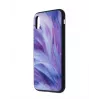 Bildschirmschutzglas Tellur Cover Glass Print für iPhone XS mit Federmuster