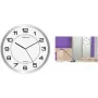 Wanduhr unilux MAGNET Quarz, magnetisch Silber, Ø 310 mm, rückseitiger Magnet zur Montage