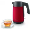 Elektrischer Wasserkocher Bosch TWK7L464 – 1,7 L Fassungsvermögen, 2400 W, rot, Kunststoffgehäuse
