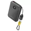 Powerbank Vention FKAB0-C 10000 mAh, 2× USB-C + 1× USB-A, 22,5 W, Schwarz