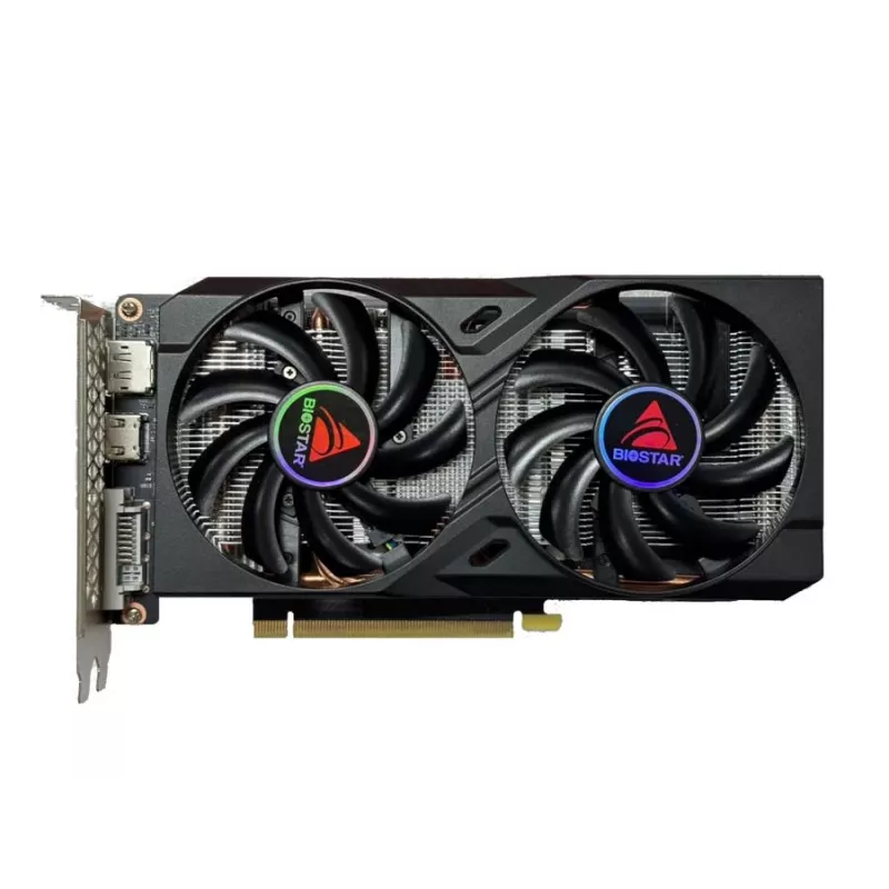 Grafikkarte BIOSTAR GeForce GTX 1660 Ti – 6 GB GDDR6, 192-Bit, PCIe 3.0, Dual-Lüfter