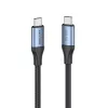 Vention USB4 Gen 3x2 Typ-C-auf-Typ-C-Kabel 1 m, 5 A, Aluminiumlegierung, baumwollumflochten