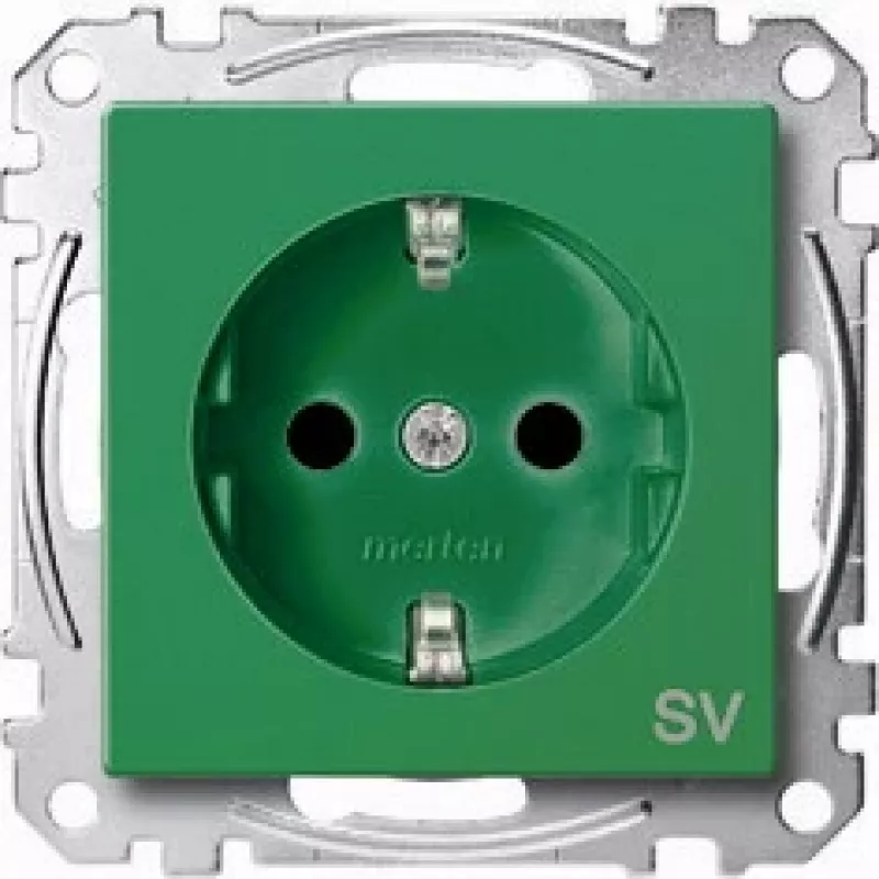 Steckdose Merten MEG2300-0304 Grün