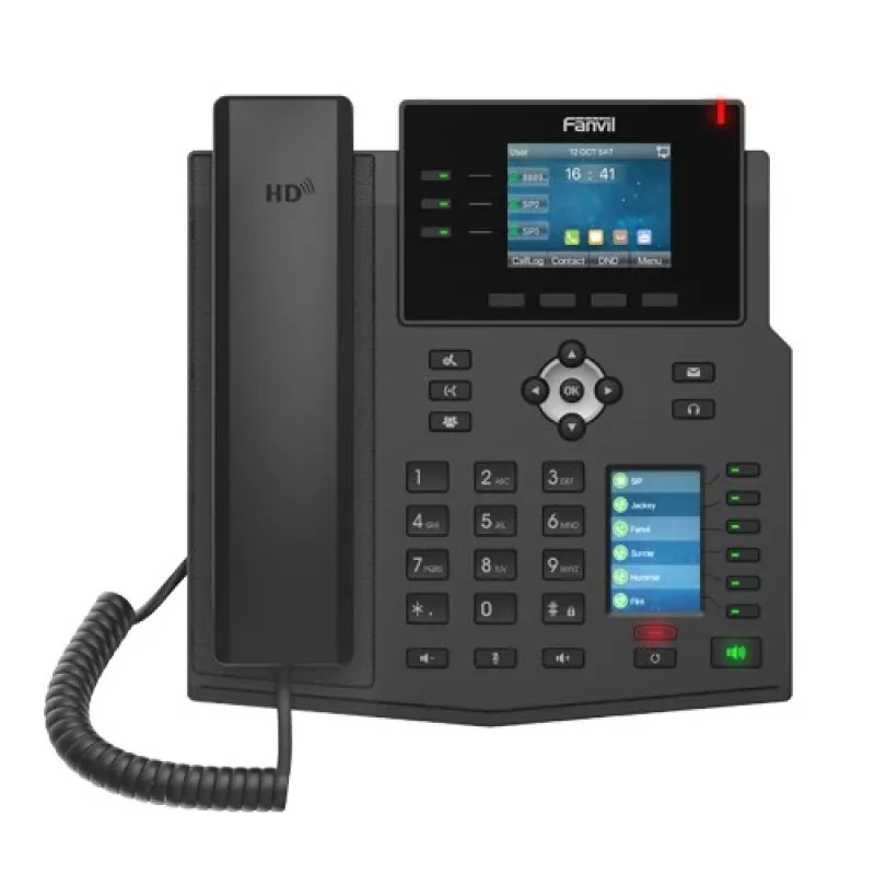 IP-Telefon Fanvil X4U Schwarz 12 Leitungen LCD Wi-Fi Kabelgebundenes Handgerät