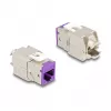 DeLOCK Keystone-Modul 88121 Flach Violett RJ-45 10 Stk.