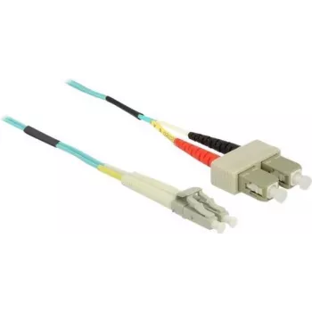 Glasfaserkabel DeLOCK LC auf SC Multimode OM3 0,5 m