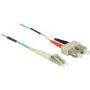 Glasfaserkabel DeLOCK LC auf SC Multimode OM3 0,5 m