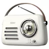 Tragbares Radio SAVIO RS-02 — analoger FM-Tuner, Bluetooth 5.3, USB-Stromversorgung, 3 W, weiß