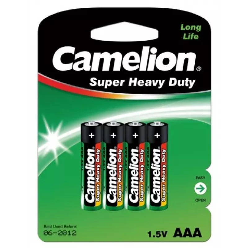 Einwegbatterie Camelion R03P-BP4G AAA Zink-Kohle