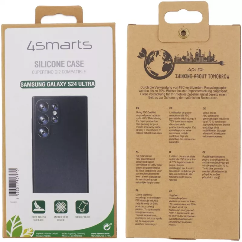 Cover 4smarts Galaxy S24 Ultra 17,3 cm 6,8 Zoll Schwarz