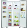 Bomann freistehender Kombi-Side-by-Side-Kühlschrank 442 L Edelstahl – 291 L Kühlteil / 151 L Gefrierteil, NoFrost, MultiAirflow