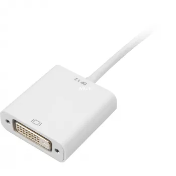 Sharkoon Kabeladapter Mini DisplayPort -> DVI 15cm Weiß