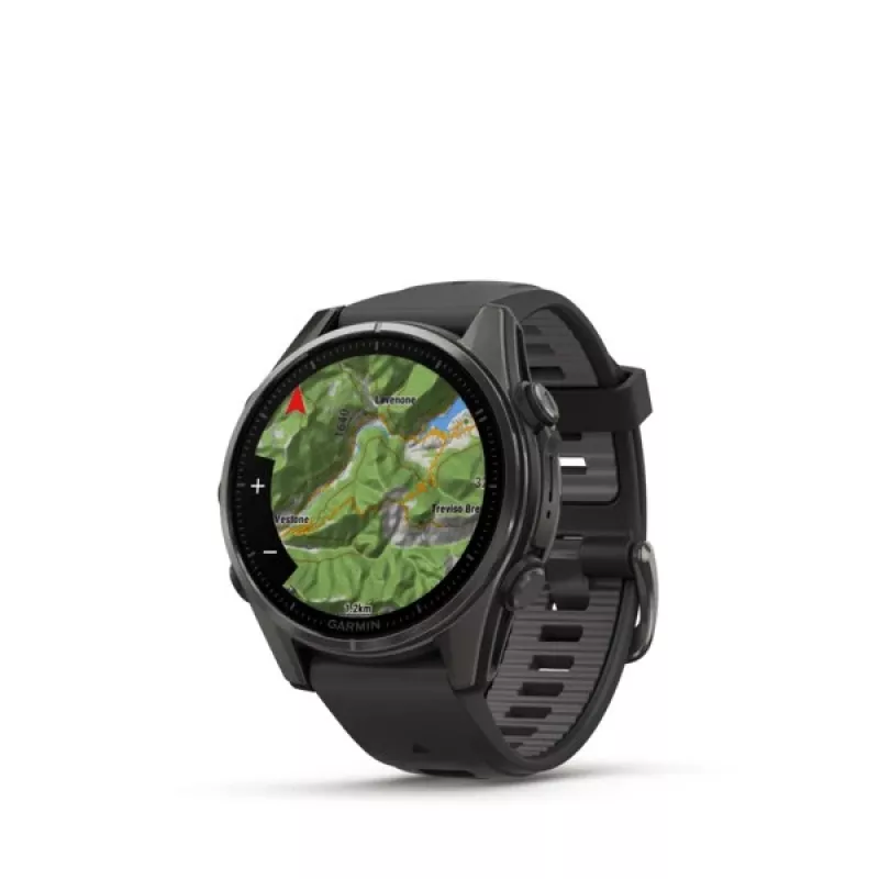 Garmin fenix 8 3,3 cm (1,3) AMOLED 43 mm Digital 416 x 416 Pixel Touchscreen Schwarz Wi-Fi GPS (Satellit)