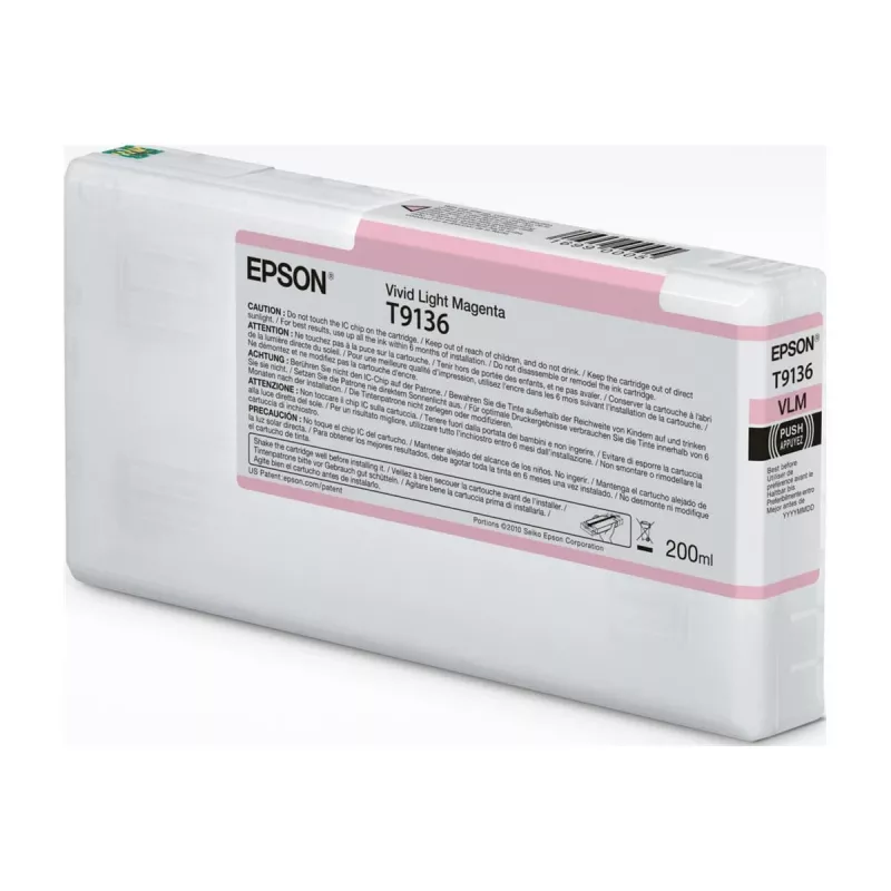 Tintenpatrone Epson T91360N Vivid Light Magenta Original für kompatible Epson Drucker