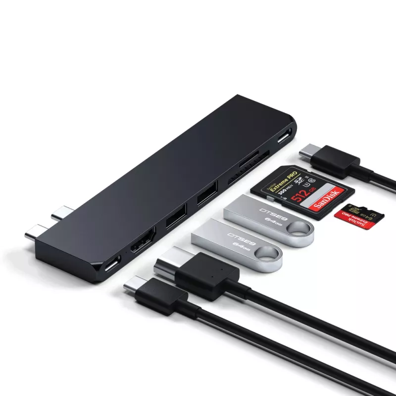 Dockingstation Satechi ST-HUCPHSD USB 3.2 Gen 2 Type-C Schwarz