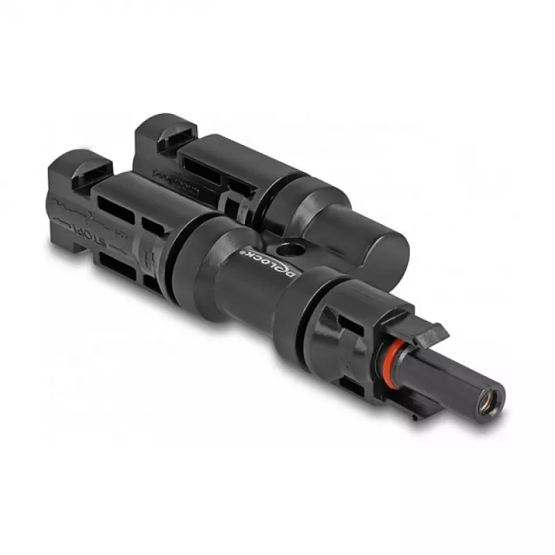 Solar-Steckverbinder DeLOCK DL4 1 Buchse auf 2 Stecker schwarz