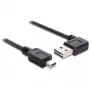 USB-Kabel DeLOCK 85175 USB 2.0 0,5m USB A Mini-USB B Schwarz