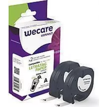Label-making tape Armor K80006W4 Schwarz on white
