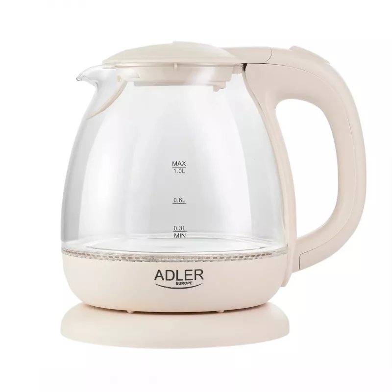 Elektrischer Wasserkocher Adler AD 1283C 1 L 900 W Creme