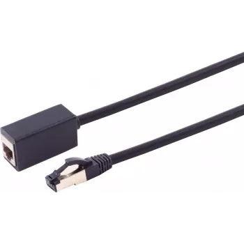 Netzwerkkabel S/CONN 08-44155 1,5 m Cat8.1 S/FTP Schwarz