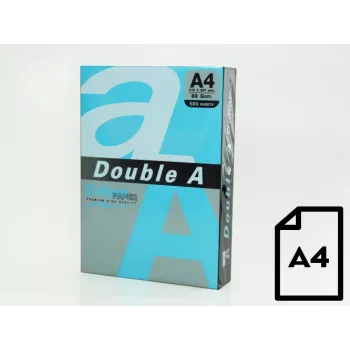Farbiges Papier Double A, 80g, A4, 500 Blatt, Tiefblau