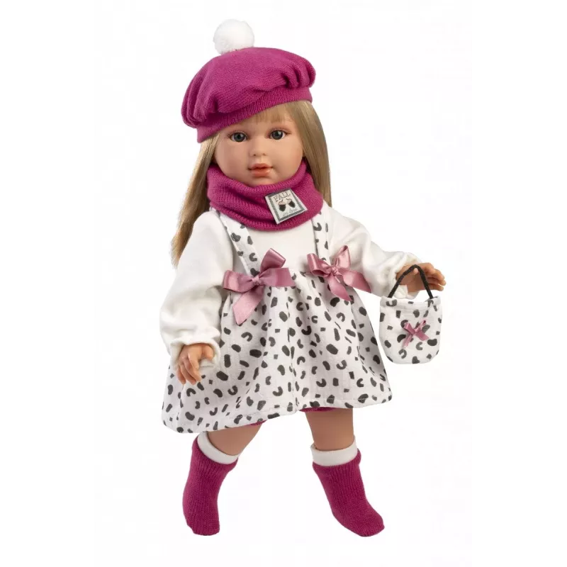 Puppe Llorens Carla 40 cm — realistische Gesichtszüge, weicher Körper