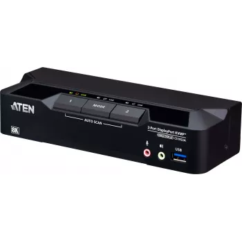 ATEN CS1922A KVMP-Switch 2-fach, DisplayPort, USB 3.0, 8K (CS1922A)