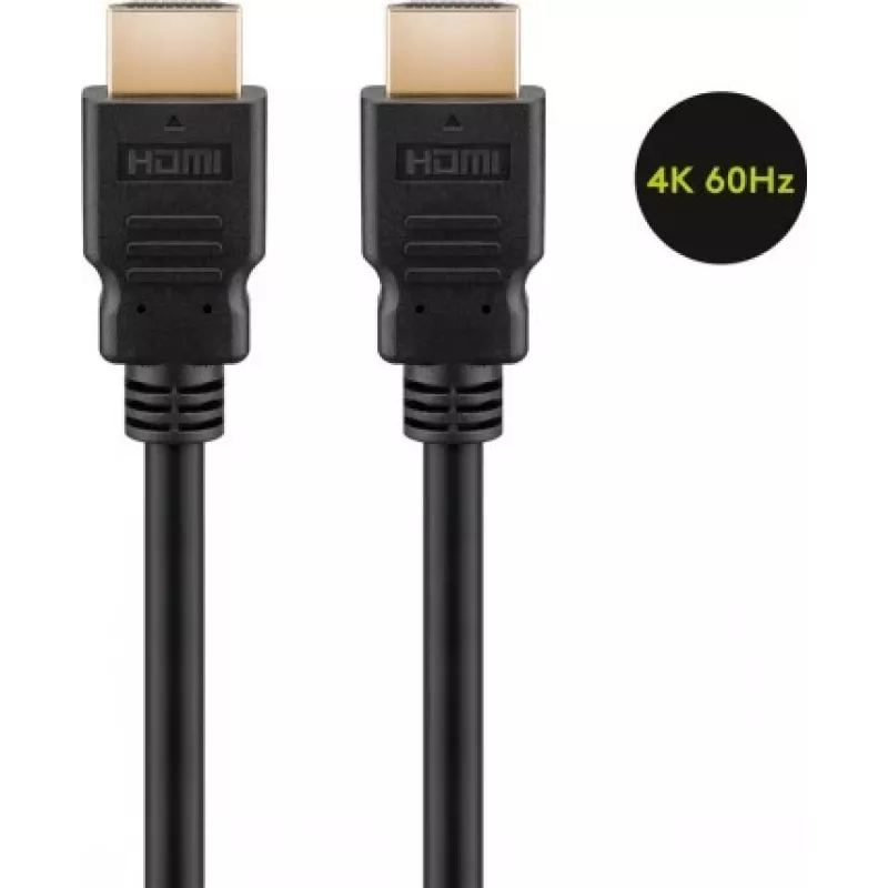 Goobay | High Speed HDMI-Kabel mit Ethernet | 61150 | HDMI-Stecker (Typ A) | HDMI-Stecker (Typ A) | HDMI auf HDMI | 1 m
