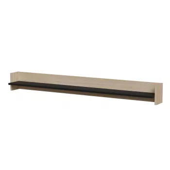 Cama Shelf PORTO 150x18x16.5 Eiche/Schwarz
