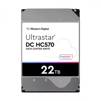 3,5 Zoll SAS HDD Western Digital Ultrastar DH HC570 22 TB, 12 Gbit/s, 7200 U/min, 512 MB Cache