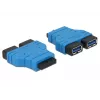 USB 3.0 Hub DeLOCK 65670 Schwarz Blau