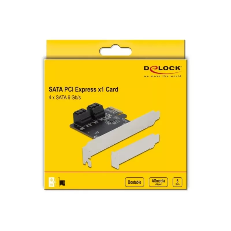 SATA PCI Express x1 Karte DeLOCK 90010 Low-Profile-Formfaktor
