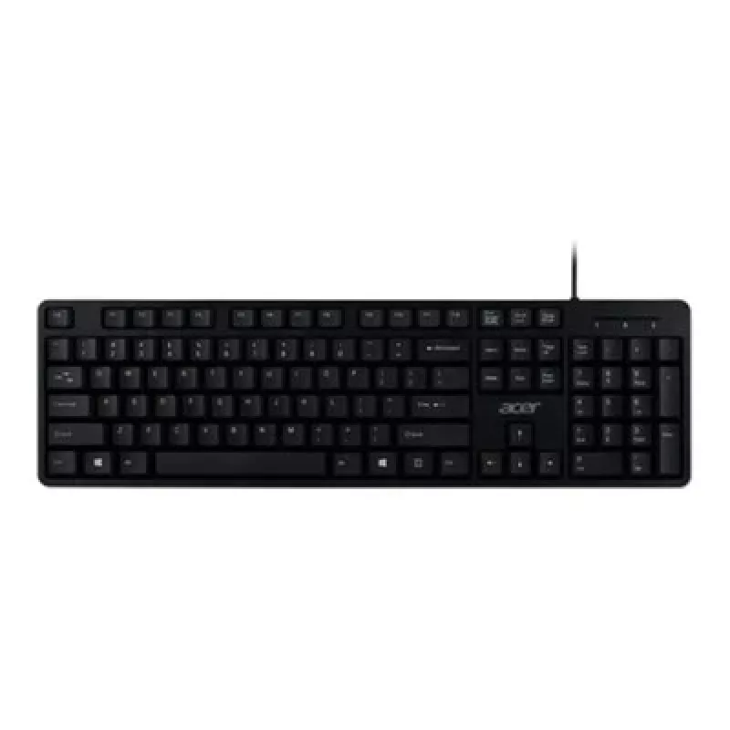 Kabelgebundene USB-Tastatur Acer GP.KBD11.04F — Full-Size QWERTY US International, Schwarz, 1,45 m Kabel