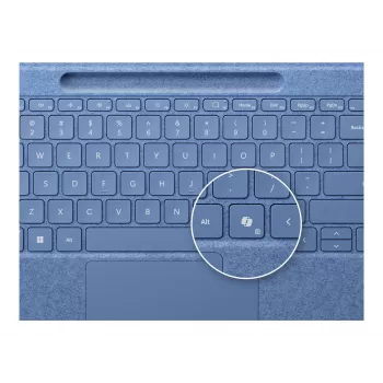 Tastatur für Microsoft Surface 8YU-00027 — QWERTZ deutsches Layout, Bluetooth, Touchpad, Blau