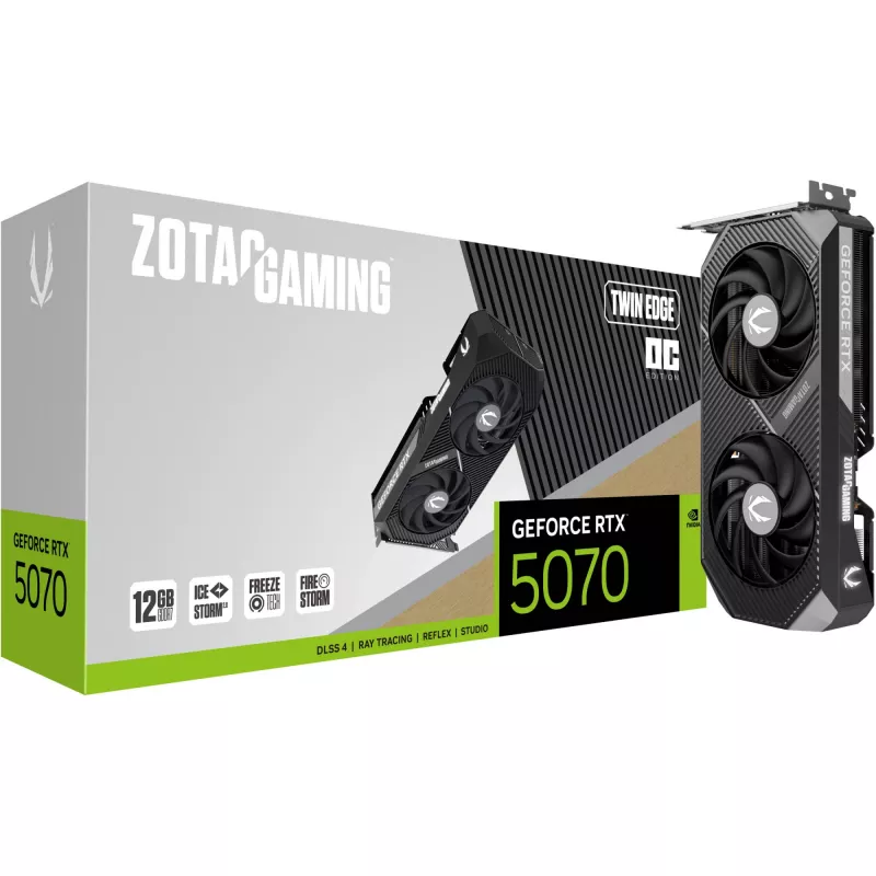 ZOTAC GAMING GeForce RTX 5070 Twin Edge OC 12GB GDDR7 Grafikkarte