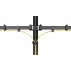 Goobay Monitorarm Dual Flex - 17-32 Zoll Bildschirm - Tischmontage VESA 75 und 100 mm - Drehbar, schwenkbar und neigbar - Höhenverstellbare Halterung - Maximale Traglast