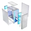 PC-Gehäuse LOGIC Dart Pro Midi ARGB weiß — Midi Tower, ATX, 456×200×385 mm, max. GPU 34 cm, CPU-Kühlerhöhe 155 mm, 3x120mm vorne + 1x120mm hinten, USB 3.0 x2, USB-C x1