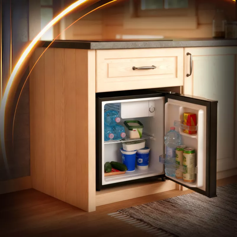 Adler Kühlschrank | AD 8096 | Energieeffizienzklasse E | Freistehend | Larder | Höhe 49,5 cm | Kühlschrank-Nutzinhalt 45 L | 39 dB | Schwarz