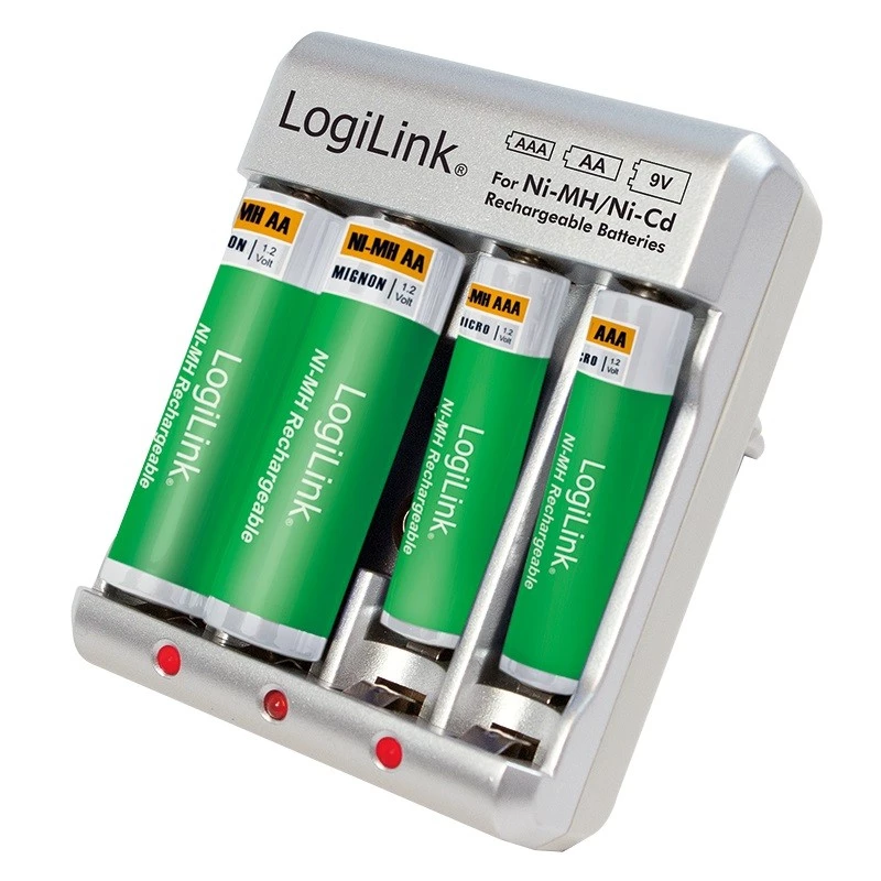Batterieladegerät für Ni-MH / Ni-Cd AA / AAA / 9V