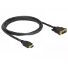 Videokabel-Adapter DeLOCK 85653 1,5m HDMI Typ A DVI Schwarz