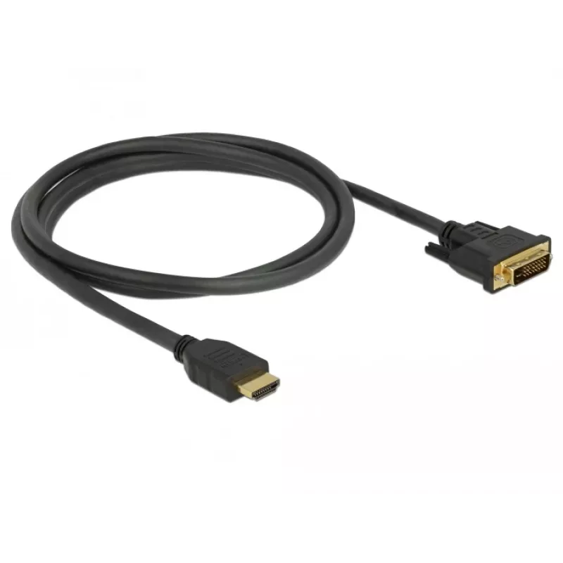 Videokabel-Adapter DeLOCK 85653 1,5m HDMI Typ A DVI Schwarz