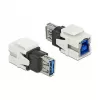 Keystone-Modul DeLOCK 86394 Flach Weiß USB A