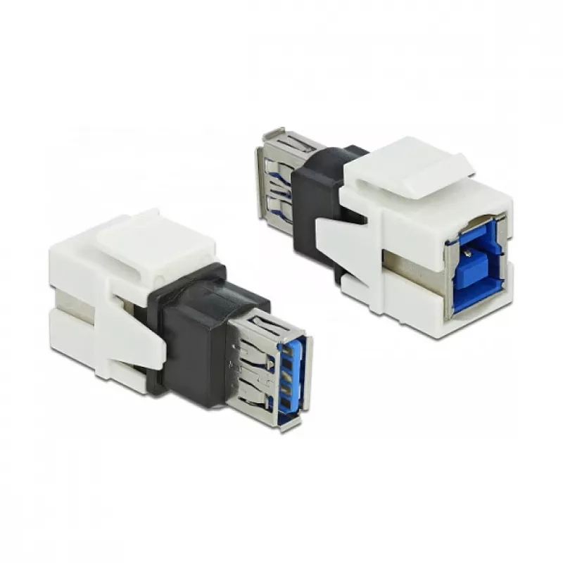 Keystone-Modul DeLOCK 86394 Flach Weiß USB A