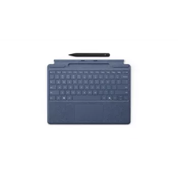 Microsoft Surface Pro Tastatur mit schlank Pen QWERTZ Deutsch Blau