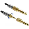 Audiokabel DeLOCK 85779 0,5 m 3,5 mm Schwarz Grau