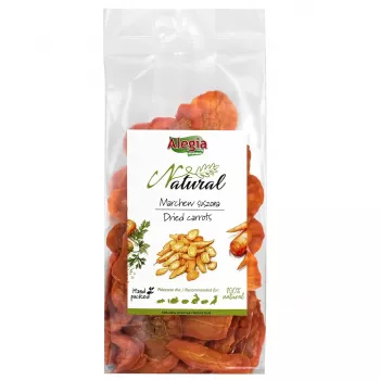 Getrocknete Karotten Alegia 60 g — natürlicher Gemüsesnack für Nager und Kaninchen, zuckerfrei, glutenfrei